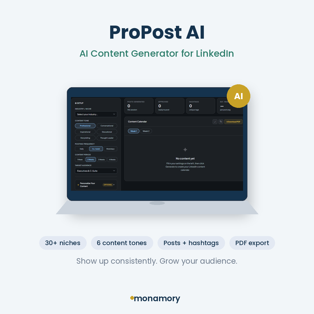 ProPost AI — Content Generator for LinkedIn