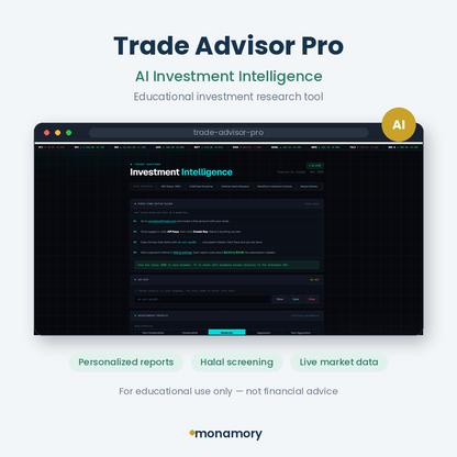Trade Advisor Pro — AI Investment Intelligence Tool (Educational)